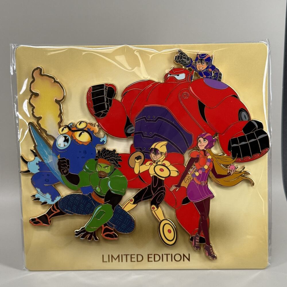 D23 Expo 2026 Disney Squad Goals Jumbo Pin Big Hero 6 Baymax Hero Fred WDI
